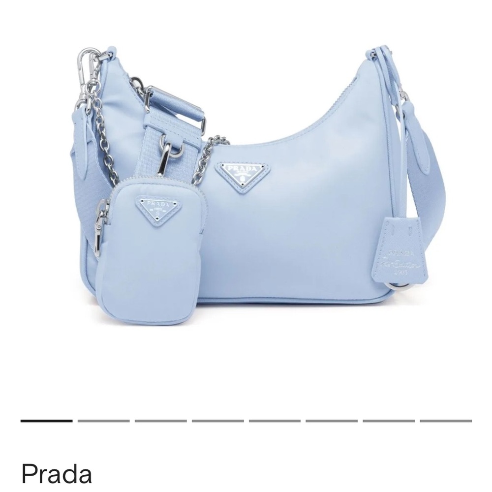 Prada Re edition light blue bag